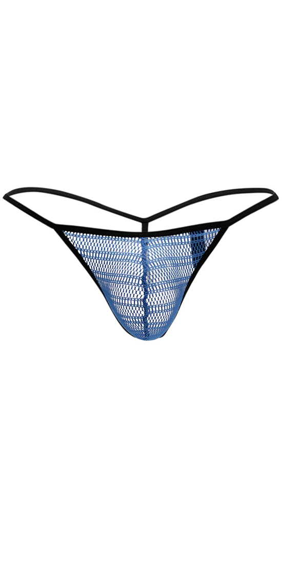 DOREANSE 1306 Mesh G-String Thong In Blue