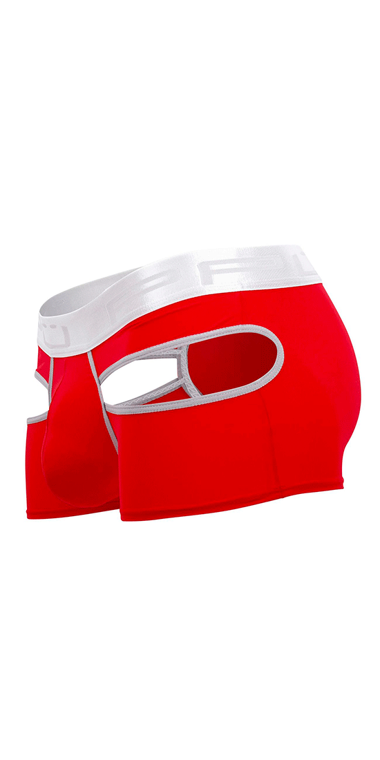 Ppu 2104 Boxer Ouvert Dos Rouge