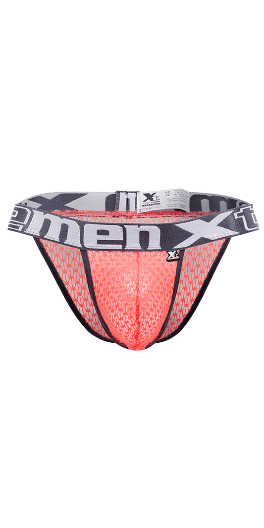 Xtremen 91117 Sexy Spitzen-Bikini, Koralle