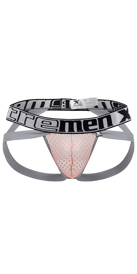 Xtremen 91118 Hot Lace Jockstrap Rosewood