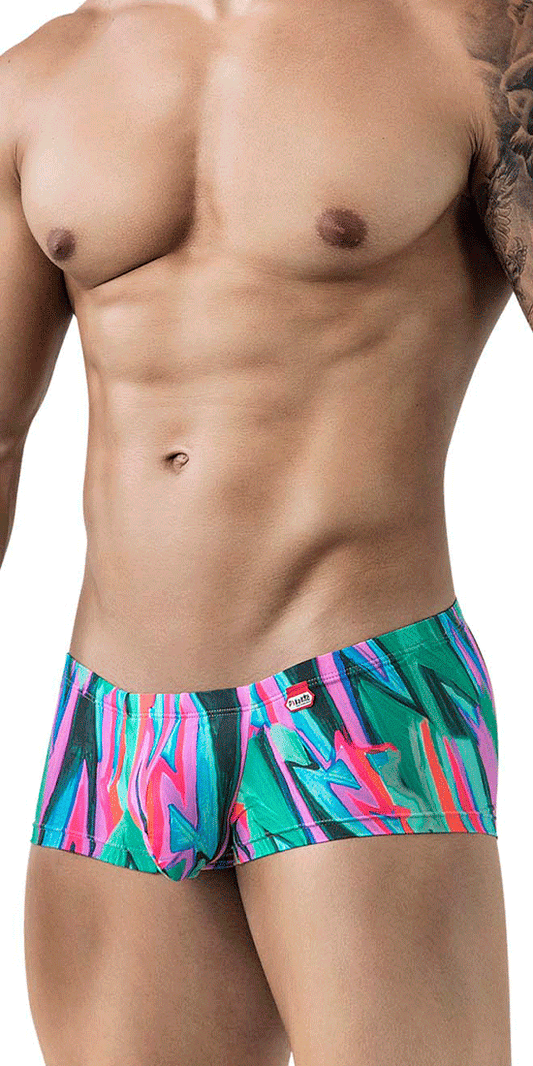 Pikante 1828 Abstract Trunks Green