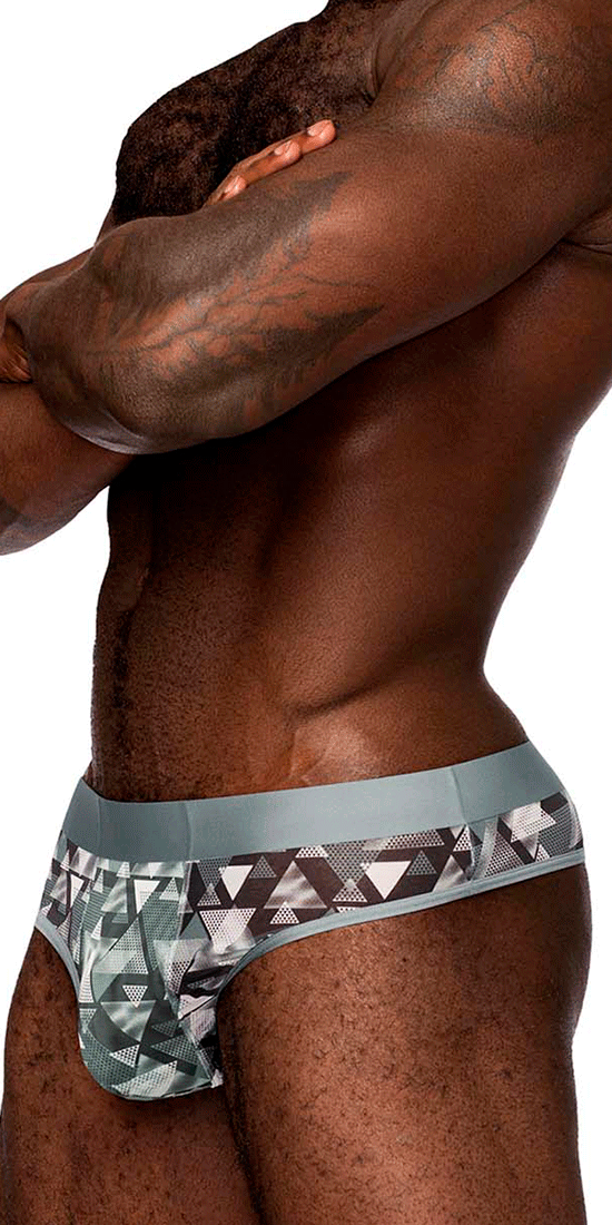 Male Power Sms-012 Sheer Prints Thong Optical