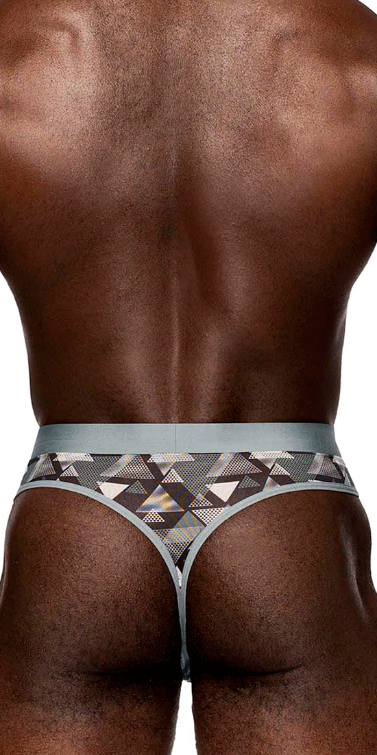 Male Power Sms-012 Sheer Prints Thong Optical