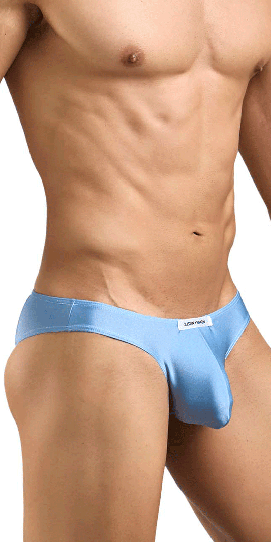 Justin+simon Xsj01 Classic Silky Bikini Baby Blue