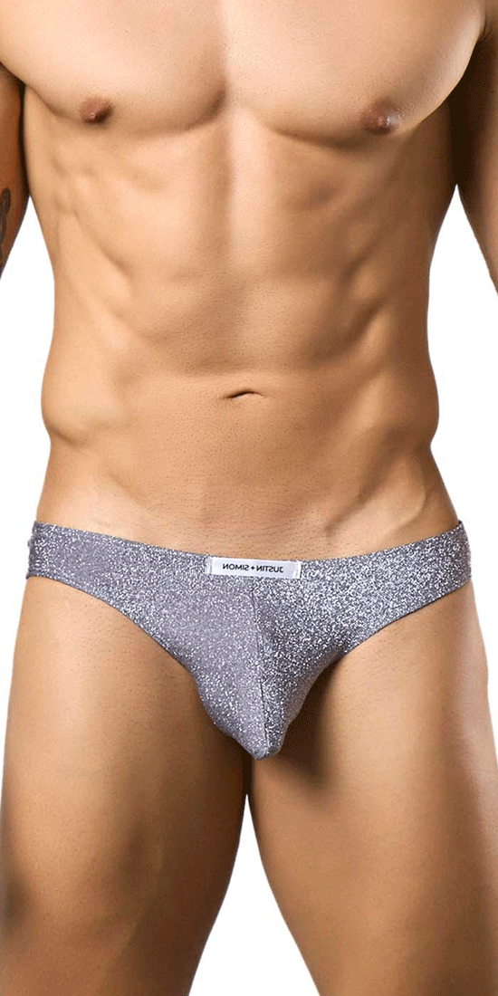 Justin+simon Xsj01 Classic Silky Bikini Lurex Gray