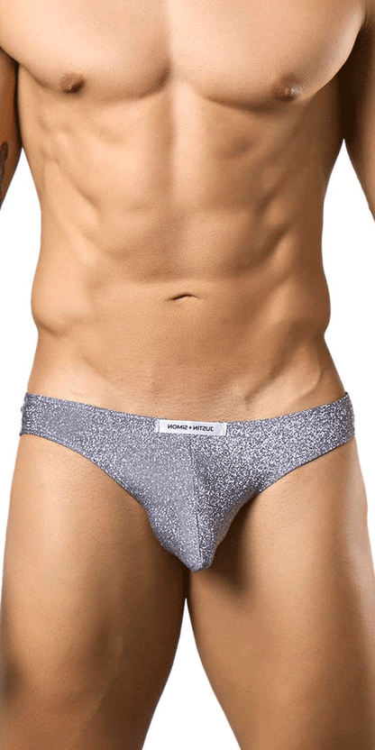 Justin+simon Xsj01 Classic Silky Bikini Lurex Gray