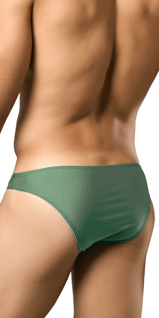 Justin+simon Xsj01 Classic Silky Bikini New Green