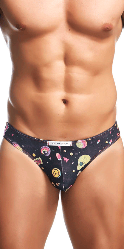 Justin+simon Xsj01 Classic Silky Bikini Psycodelic