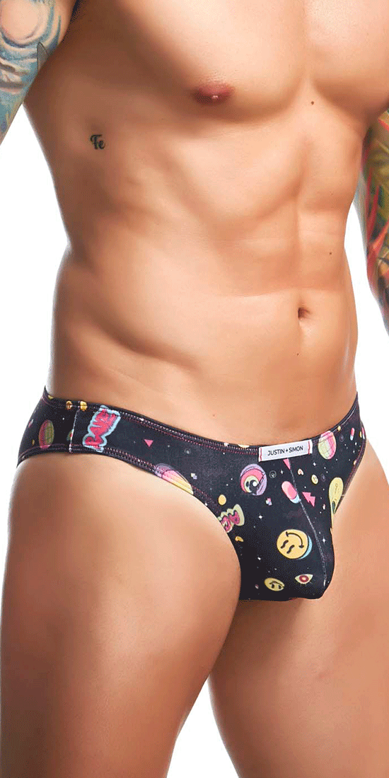 Justin+simon Xsj01 Classic Silky Bikini Psycodelic