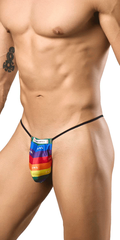 Justin+simon Xsj02 Silky G-string Bulge Pride Flag