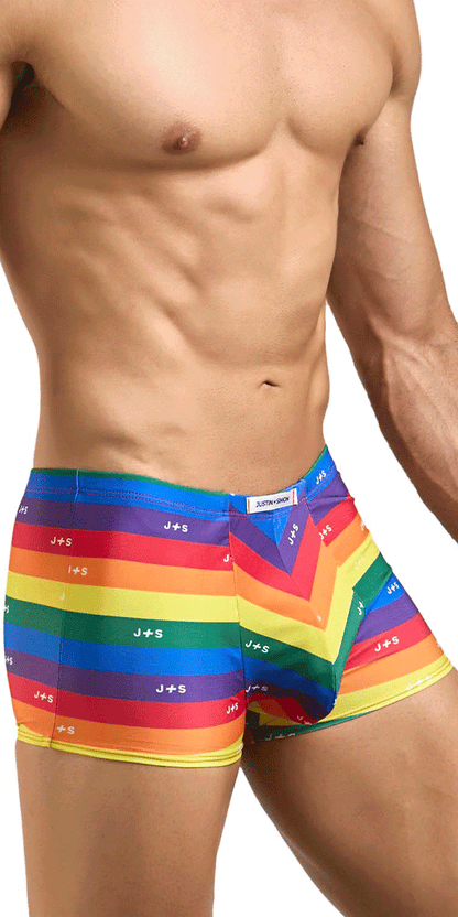 Justin+simon Xsj08 Classic Trunks Pride Flag