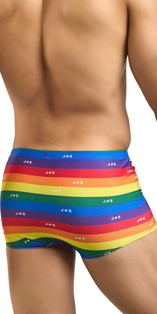 Justin+simon Xsj08 Classic Trunks Pride Flag