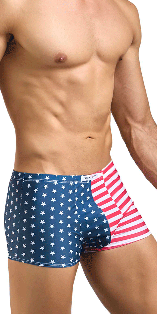 Justin+simon Xsj08 Classic Trunks Usa Flag