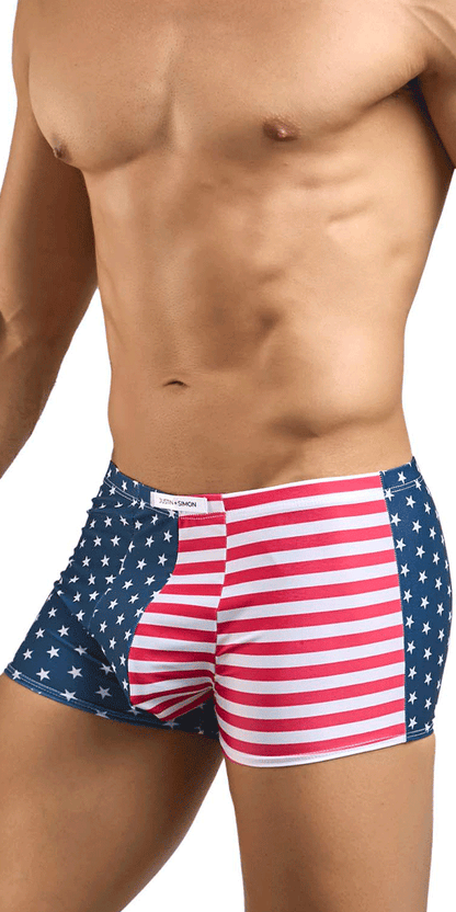 Justin+simon Xsj08 Classic Trunks Usa Flag