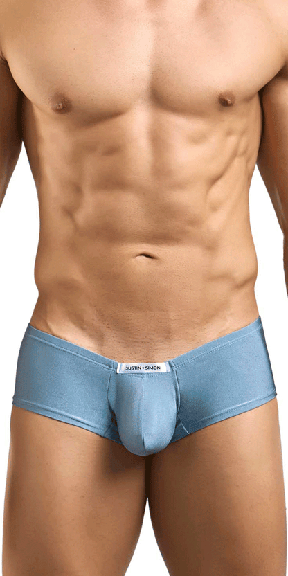 Justin+simon Xsj13 Cheeky Bulge Boxer Metal Green