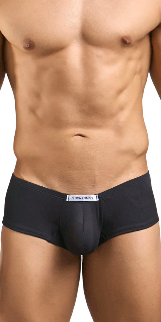 Justin+simon Xsj13 Cheeky Bulge Boxer Peach Black