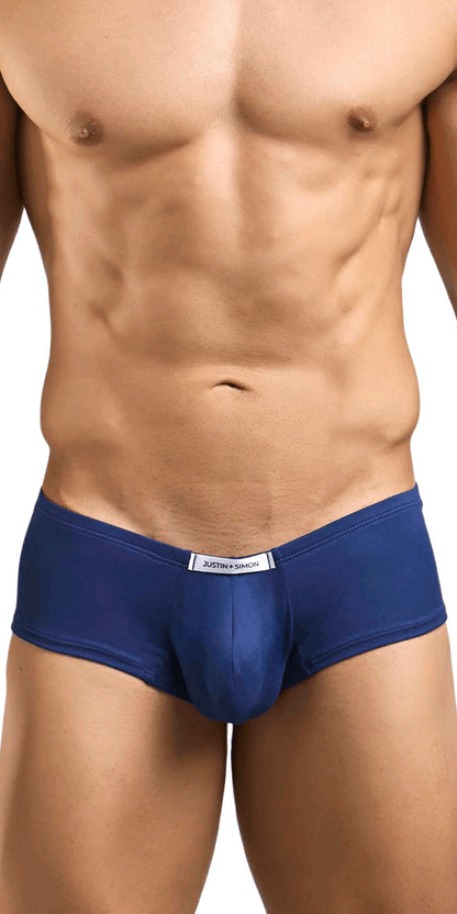 Justin+simon Xsj13 Cheeky Bulge Boxer Peach Navy