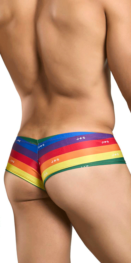 Justin+simon Xsj22 Cheek Briefs Pride Flag