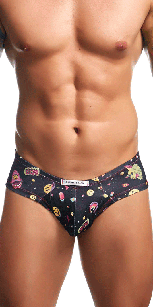 Justin+simon Xsj22 Cheek Briefs Psycodelic