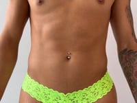 Candyman 99370 Thongs Hot Green