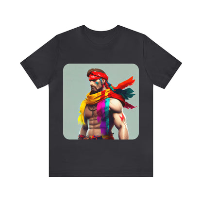 MUS Exclusive Design T-Shirt Herren mit Federn 0001 