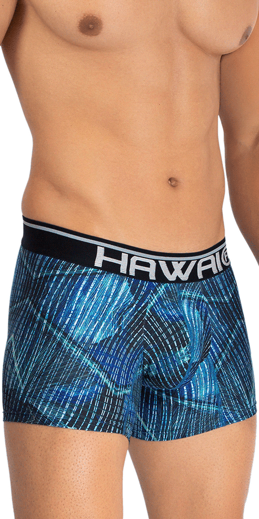 Hawai 42173 Boxer Microfibre Imprimé Bleu Royal