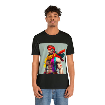 MUS Exclusive Design T-Shirt Herren mit Federn 0001 