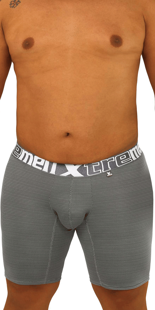 Xtremen 70005 Long Boxer Briefs  Gray-white