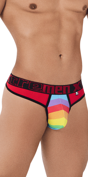 Xtremen 91086 Microfiber Pride Thongs Red