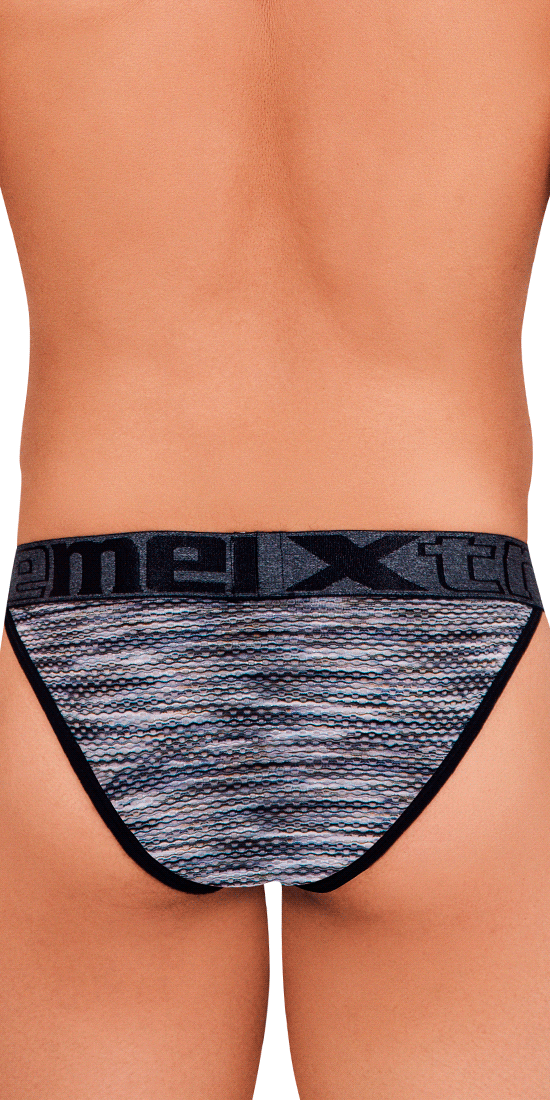 Xtremen 91098 Mikrofaser-Mesh-Bikini, Schwarz