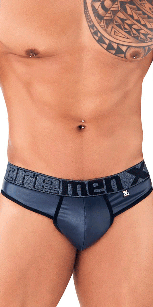 Xtremen 91113 Faux Leather Thongs Navy