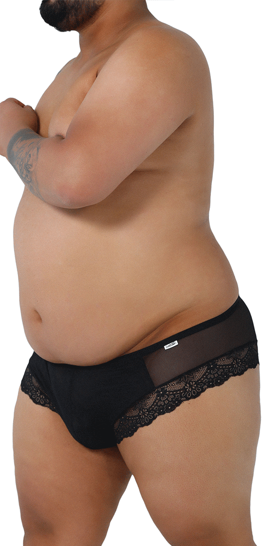 Candyman 99462x Lace Briefs Black –  - Men's Underwear  and Swimwear