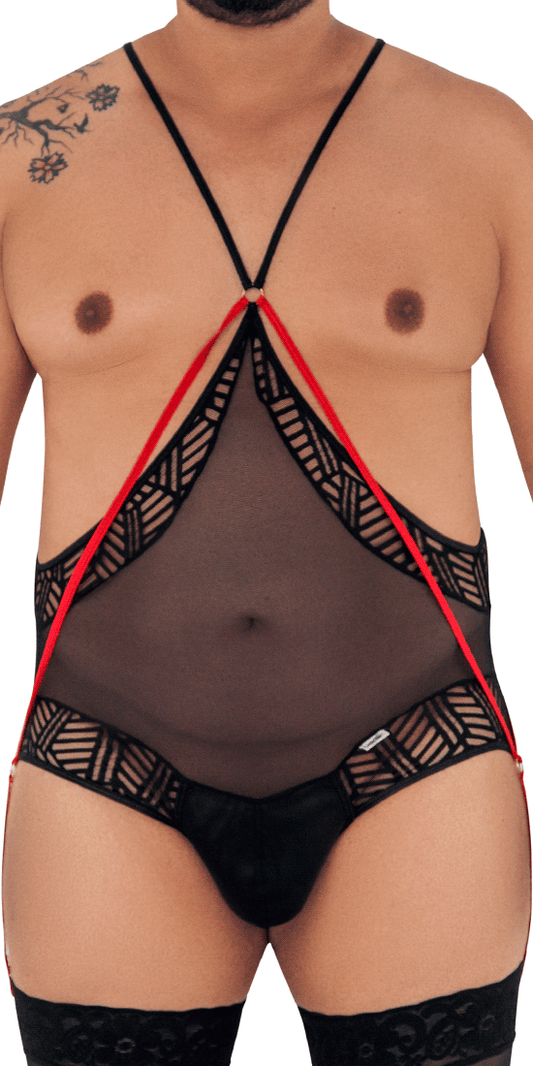 Candyman 99585x Mesh-lace Bodysuit Black