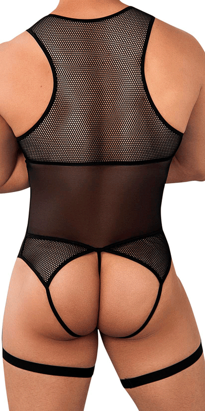 Candyman 99650 Mesh Bodysuit Black