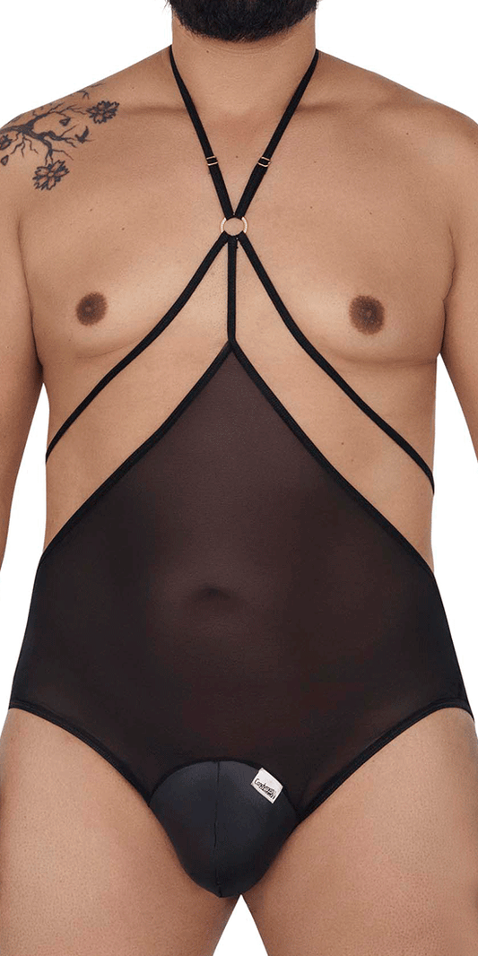 Candyman 99662x Tulle Bodysuit Black