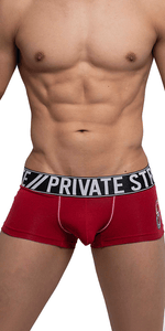Private Structure Baux4196 Athlete Trunks Red