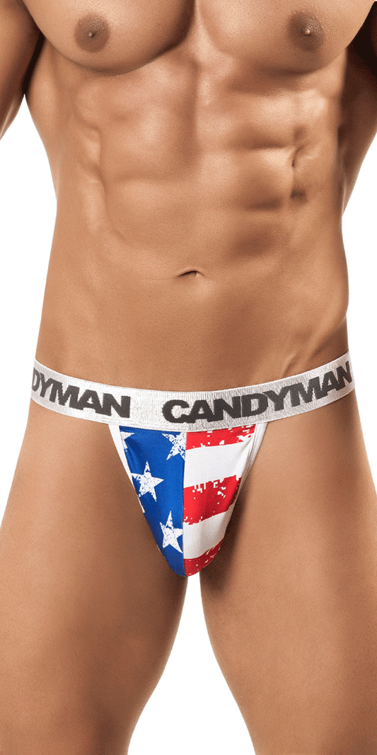 Candyman 99154 Patriotic Thong Multi-colored