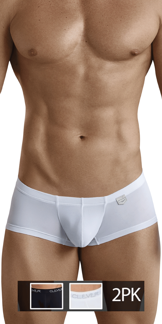 Clever 229924 2pk Australian Trunks Black-white