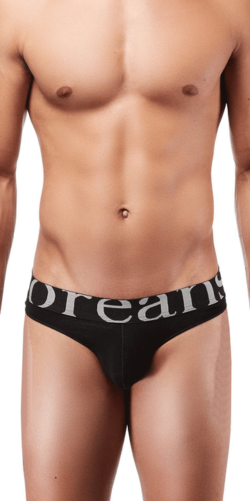Doreanse 1402 Men's Designer Cotton Thong Underwear - Various Patterns (Blue Leopard, Prisma, Etc.), 45% Cotton