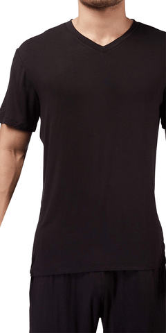 Male Power Bamboo T-Shirt In Black
