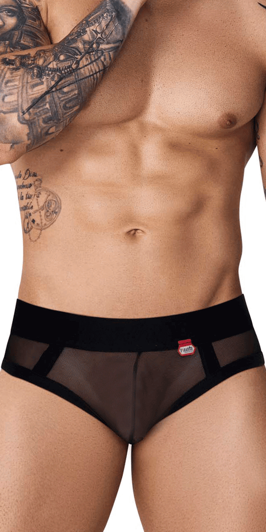 Pikante 1091 Burly Mesh Briefs Black