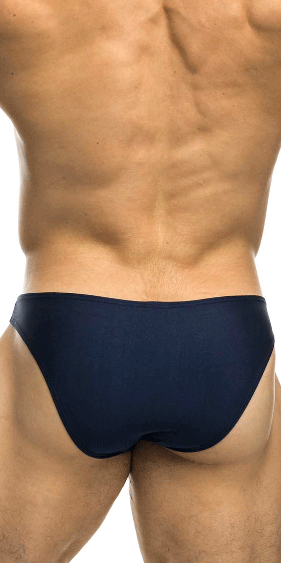 Justin+Simon Xsj01 Klassischer seidiger Bikini, Marineblau