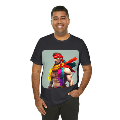 MUS Exclusive Design T-Shirt Herren mit Federn 0001 