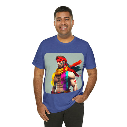 MUS Exclusive Design T-Shirt Herren mit Federn 0001 