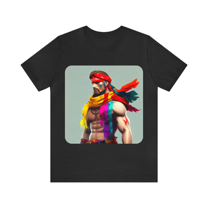 MUS Exclusive Design T-Shirt Herren mit Federn 0001 