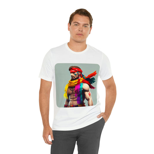 MUS Exclusive Design T-Shirt Herren mit Federn 0001 