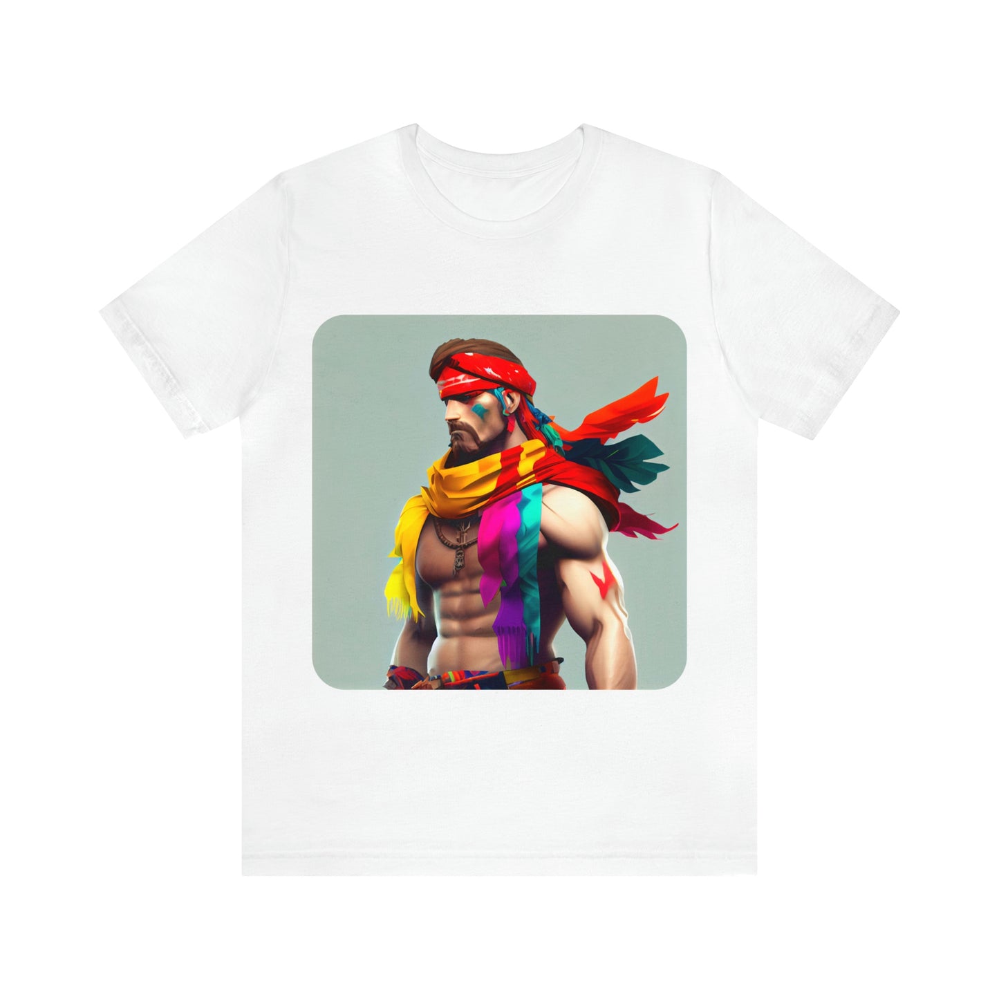 MUS Exclusive Design T-Shirt Men With Feathers 0001