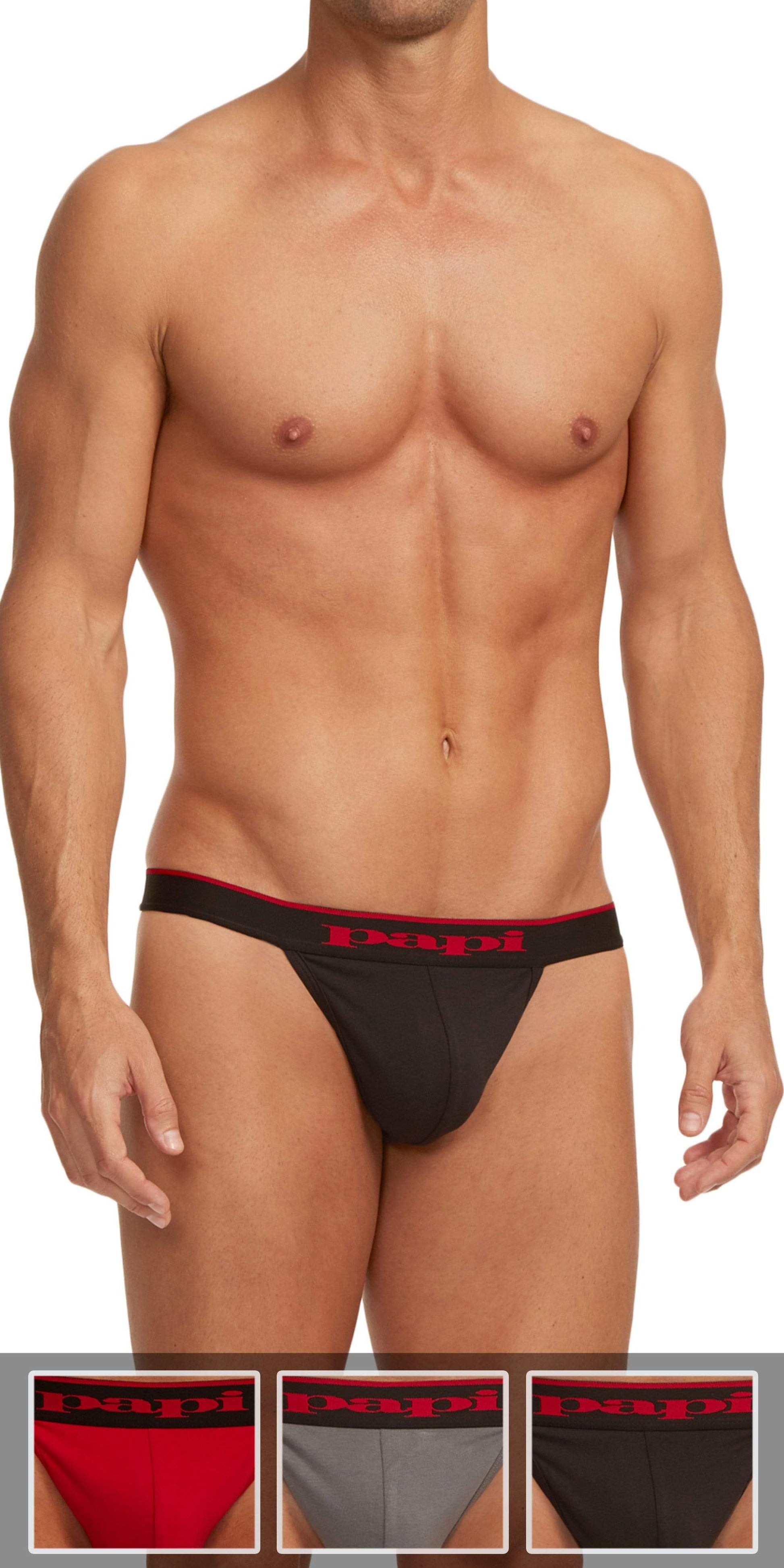 https://www.mensunderwearstore.com/cdn/shop/products/papi-3-pack-cotton-stretch-thong-in-red-gray-black-11319446274109.jpg?v=1601602384&width=1946
